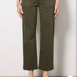 PAIGE Olive Straight Leg Jeans